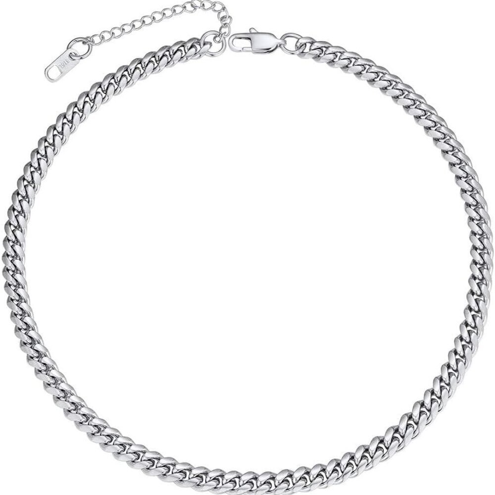 Men Chunky Miami Cuban Chain Necklace, Custom Available, 4.8/6/10/14mm Width, 18